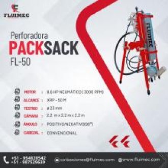 PACKSACK FL-50 PERFORADORA NEUMATICA EFICIENTE